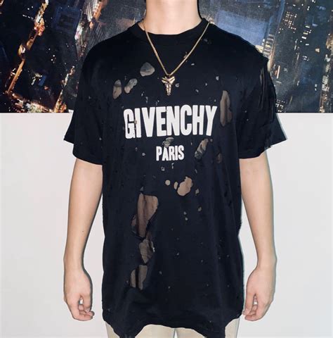 destroyed givenchy t shirt|Givenchy T.